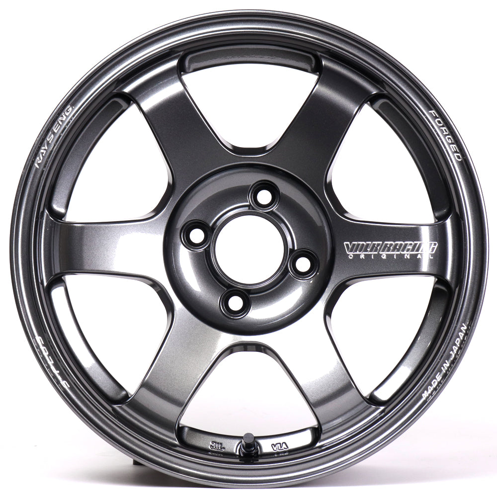 Volk Racing TE37 Saga S-Plus Wheels - Dark Gunmetal / 15x8 / 4x100 / +35