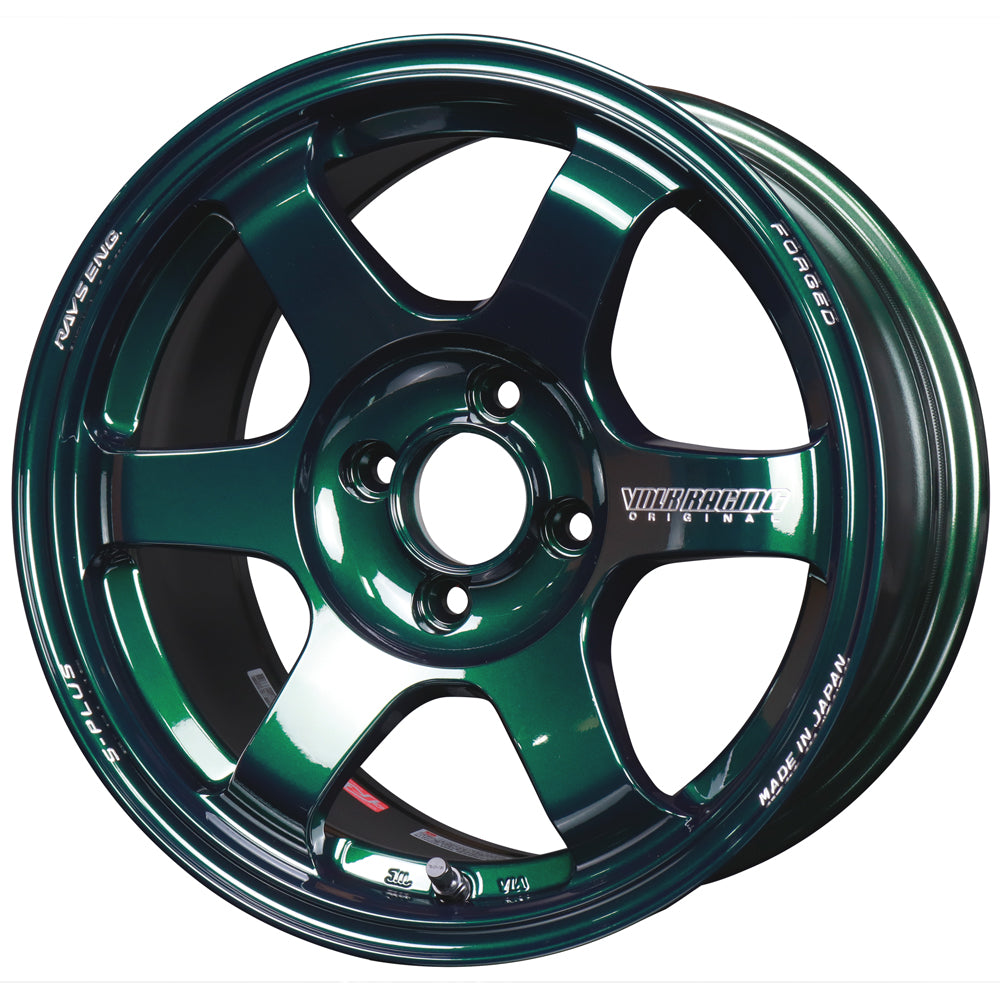 Volk Racing TE37 Saga S-Plus Wheels - Racing Green / 15x8 / 4x100 / +35