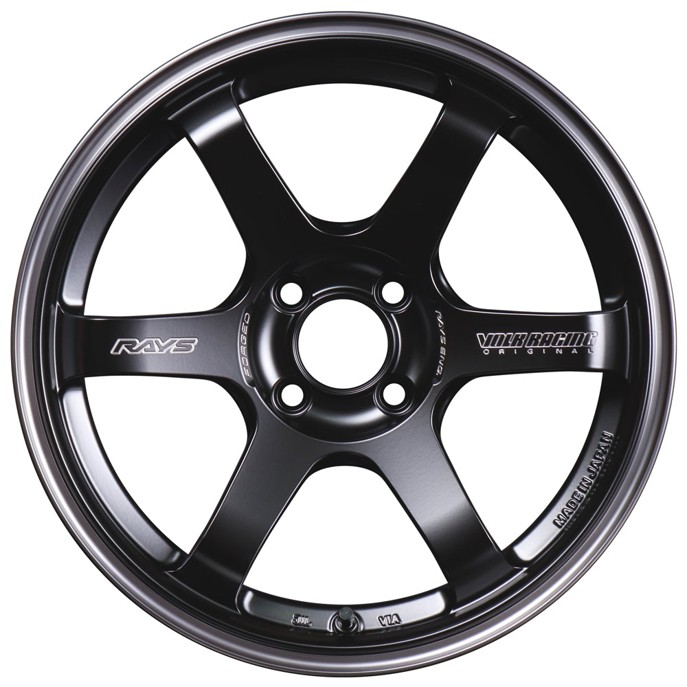Volk Racing TE37 Sonic Black Shadow Wheels - 16x8 / 4x100 / +35