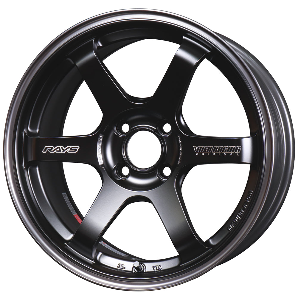 Volk Racing TE37 Sonic Black Shadow Wheels - 16x8 / 4x100 / +35