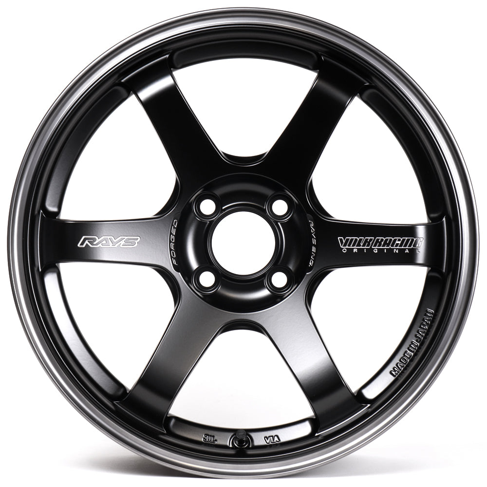 Volk Racing TE37 Sonic Black Shadow Wheels - 16x8 / 4x100 / +35