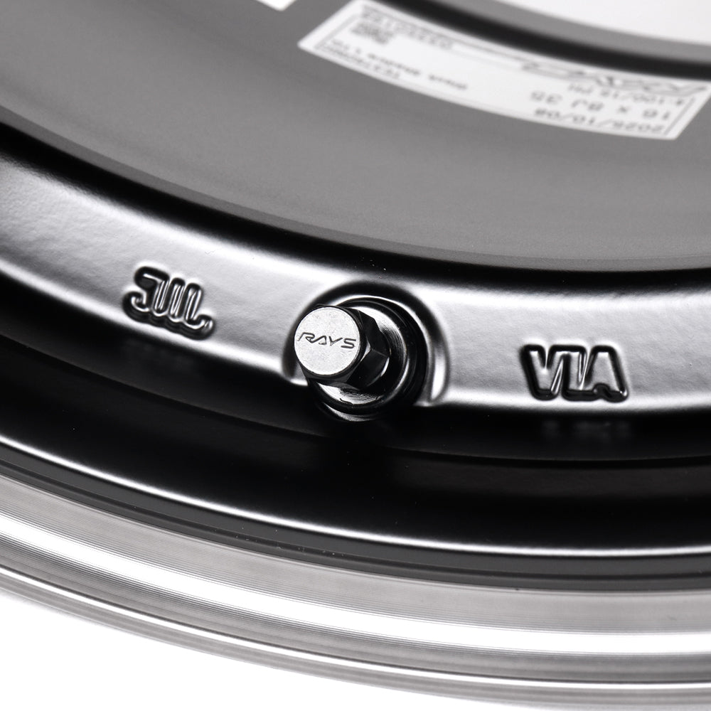 Volk Racing TE37 Sonic Black Shadow Wheels - 16x8 / 4x100 / +35