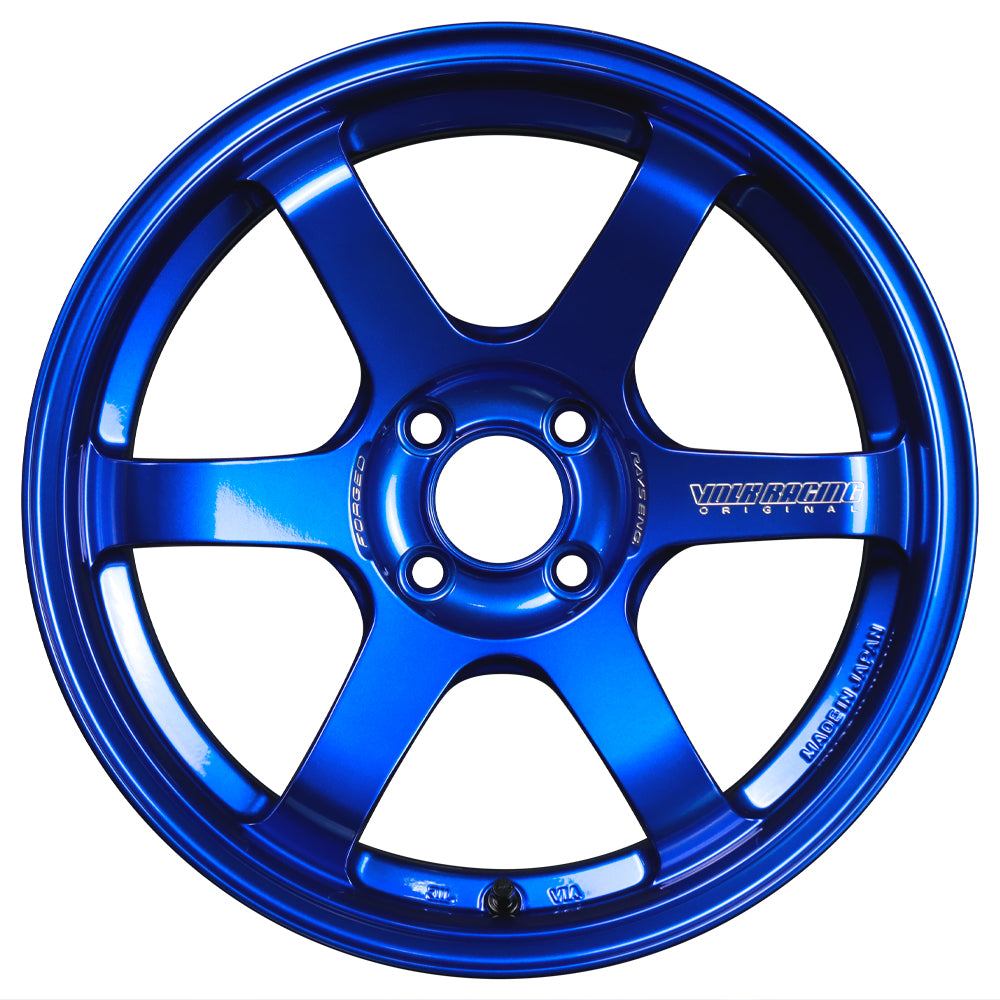 Volk Racing TE37 Sonic Wheels - Hyper Blue 16x8 / 4x100 / +35