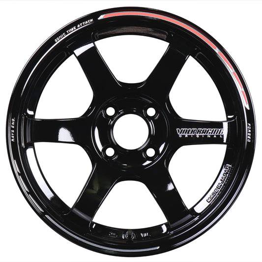 Volk Racing TE37 Sonic Time Attack Edition Wheels - Gloss Black 15x7 / 4x100