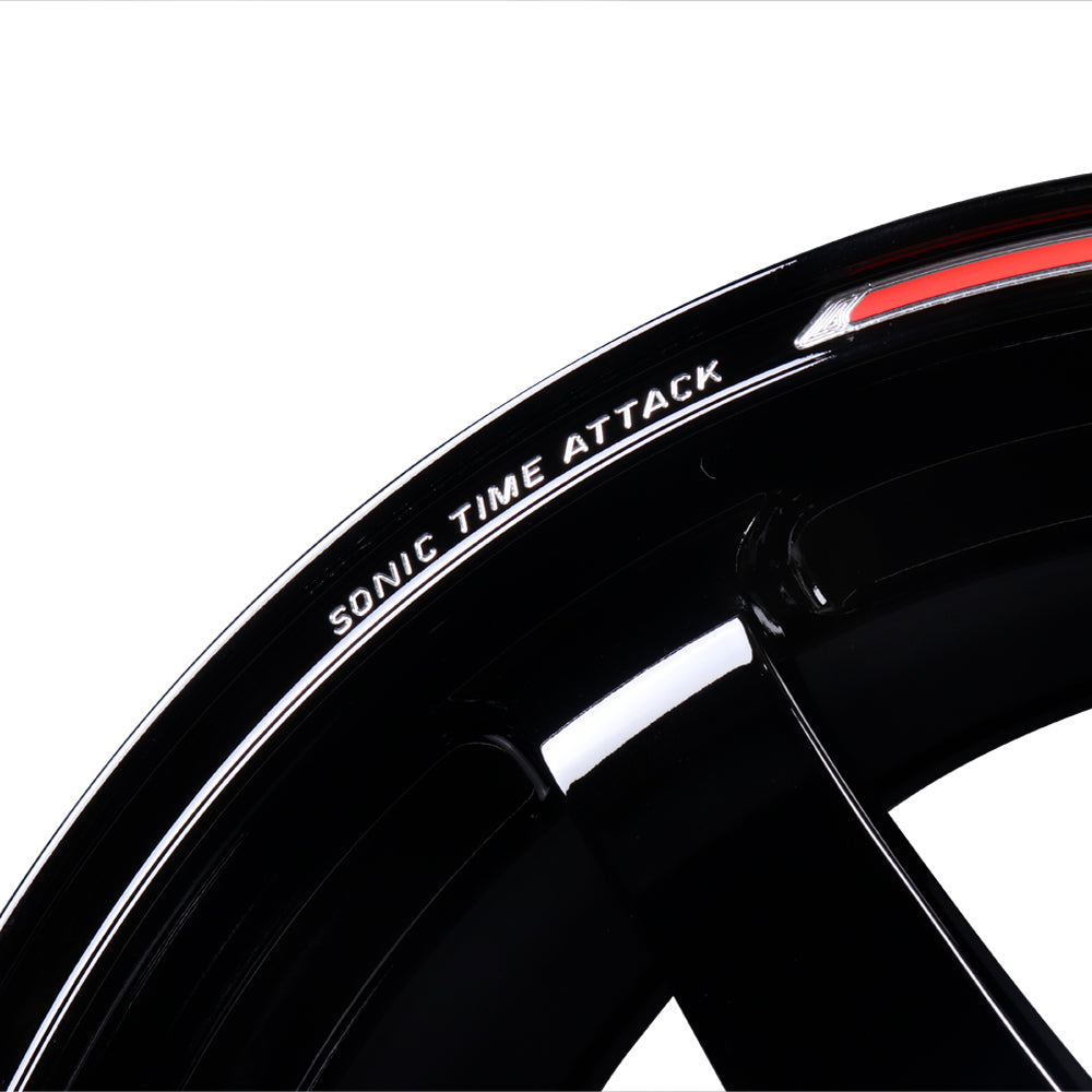 Volk Racing TE37 Sonic Time Attack Edition Wheels - Gloss Black 16x8 / 4x100 / +36