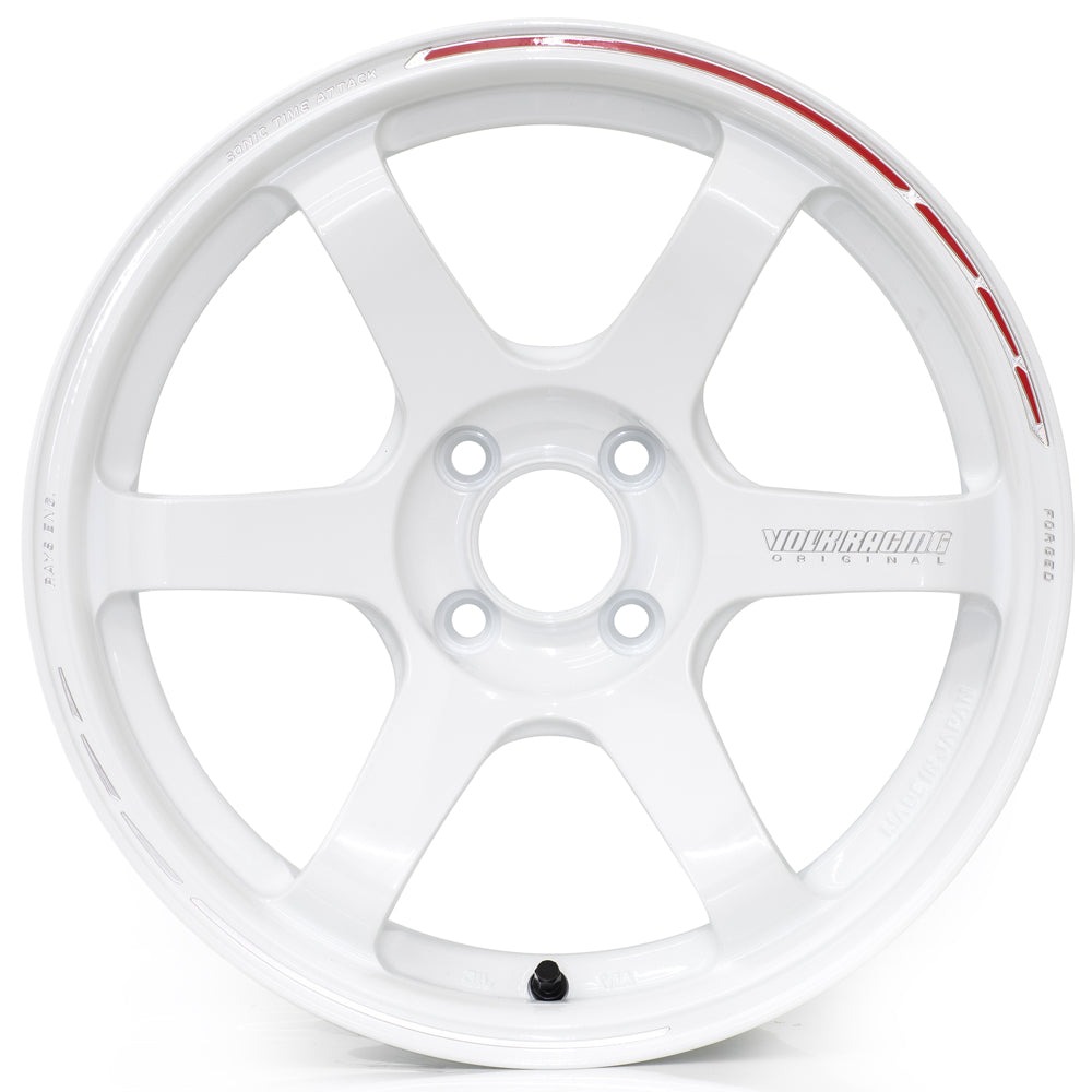 Volk Racing TE37 Sonic Time Attack Edition Wheels - Dash White 16x8 / 4x100 / +36