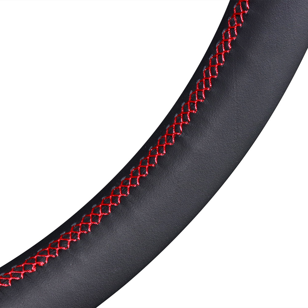 Works Bell Classic Steering Wheel - 340mm Leather w/ Red Stitch