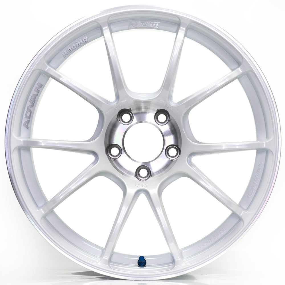 Advan Racing RZ III Wheels - Racing White Metallic / 18x9.5 / 5x114.3 / +35