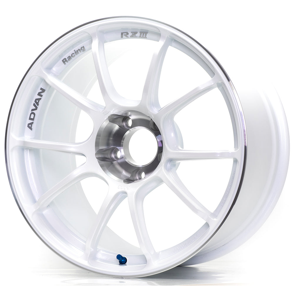 Advan Racing RZ III Wheels - Racing White Metallic / 18x9.5 / 5x114.3 / +35