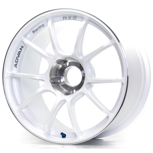 Advan Racing RZ III Wheels - Racing White Metallic / 18x9.5 / 5x114.3 / +35