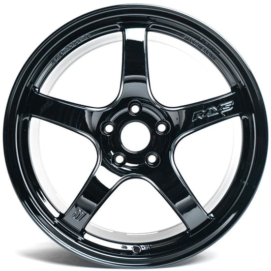 Rays Gram Lights 57CR Wheels - Gloss Black 18x9.5 / 5x120 / +38