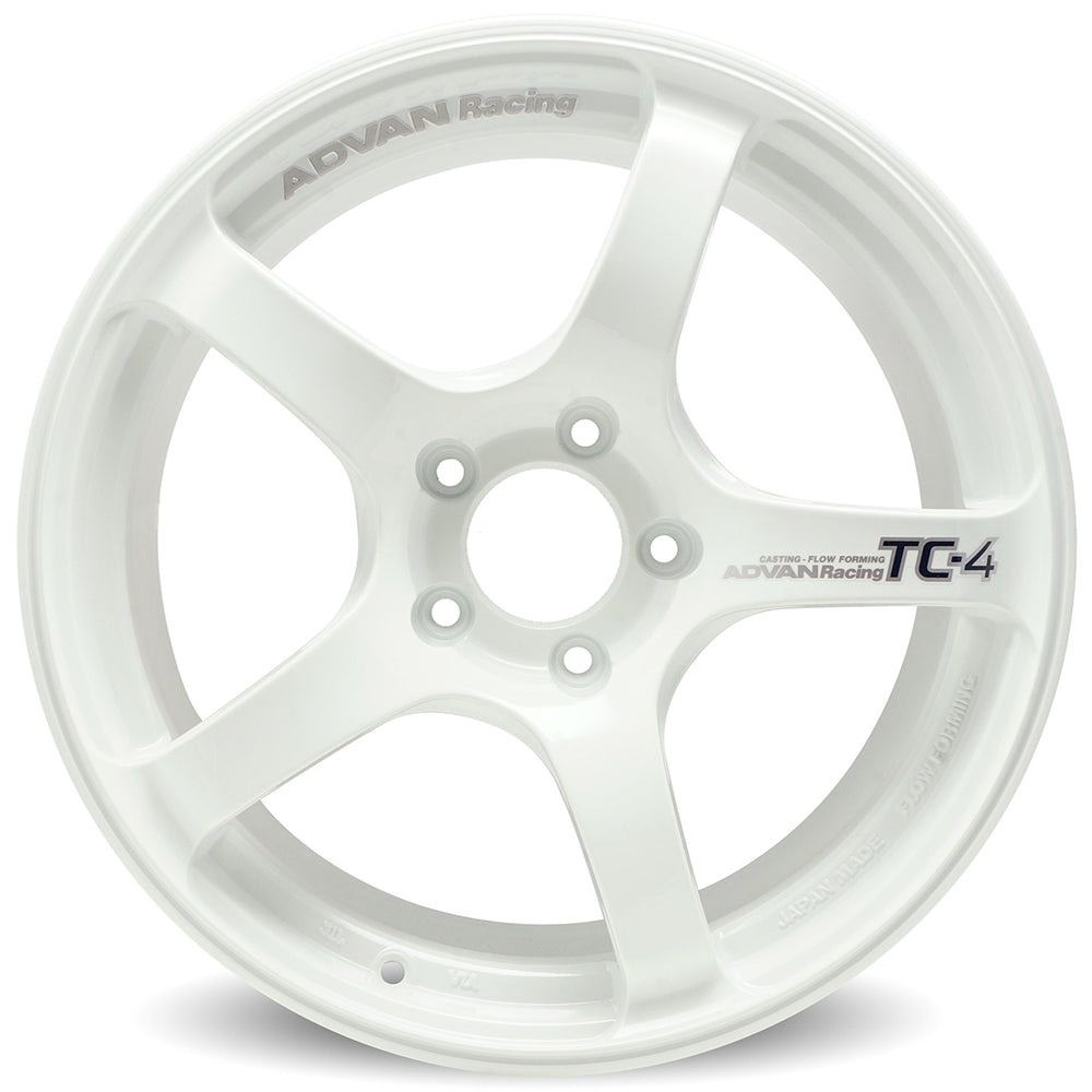 Advan Racing Tc4 Racing Advan Racing TC4 Wheels - White / 18x9.5 / 5x120 / +38 - Wheel Mod ...