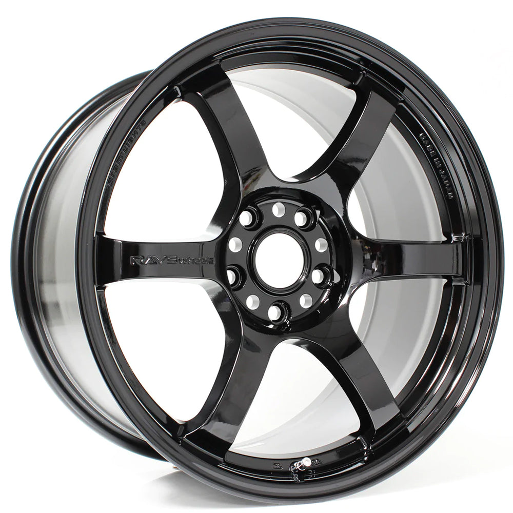 Rays Gram Lights 57DR Wheels - Gloss Black 18x9.5 / 5x114 / +38