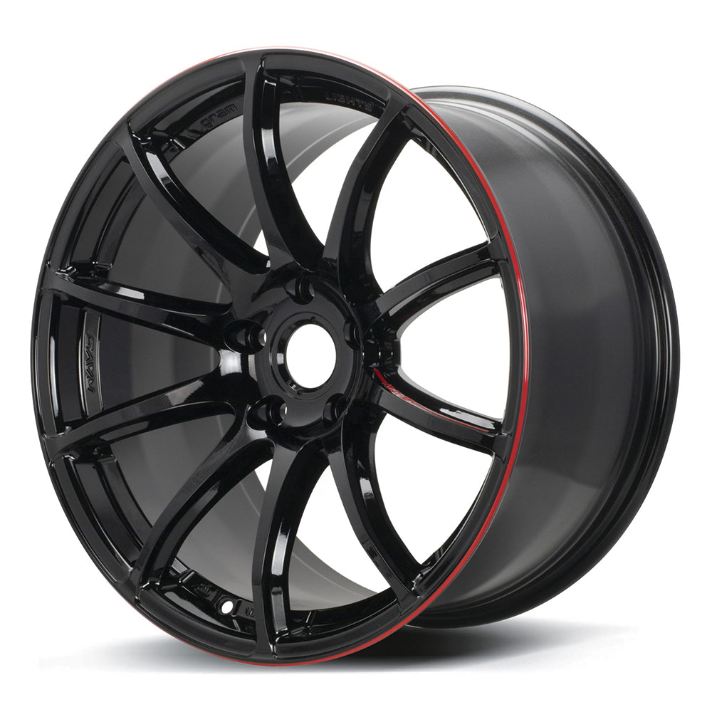 Rays Gram Lights 57 Transcend REV LIMIT Edition Wheels - Gloss Black 18x9.5  / 5x114 / +38