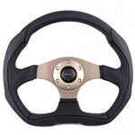 Momo Eagle Steering Wheel - 350mm Leather Combo w/Anthracite Spokes