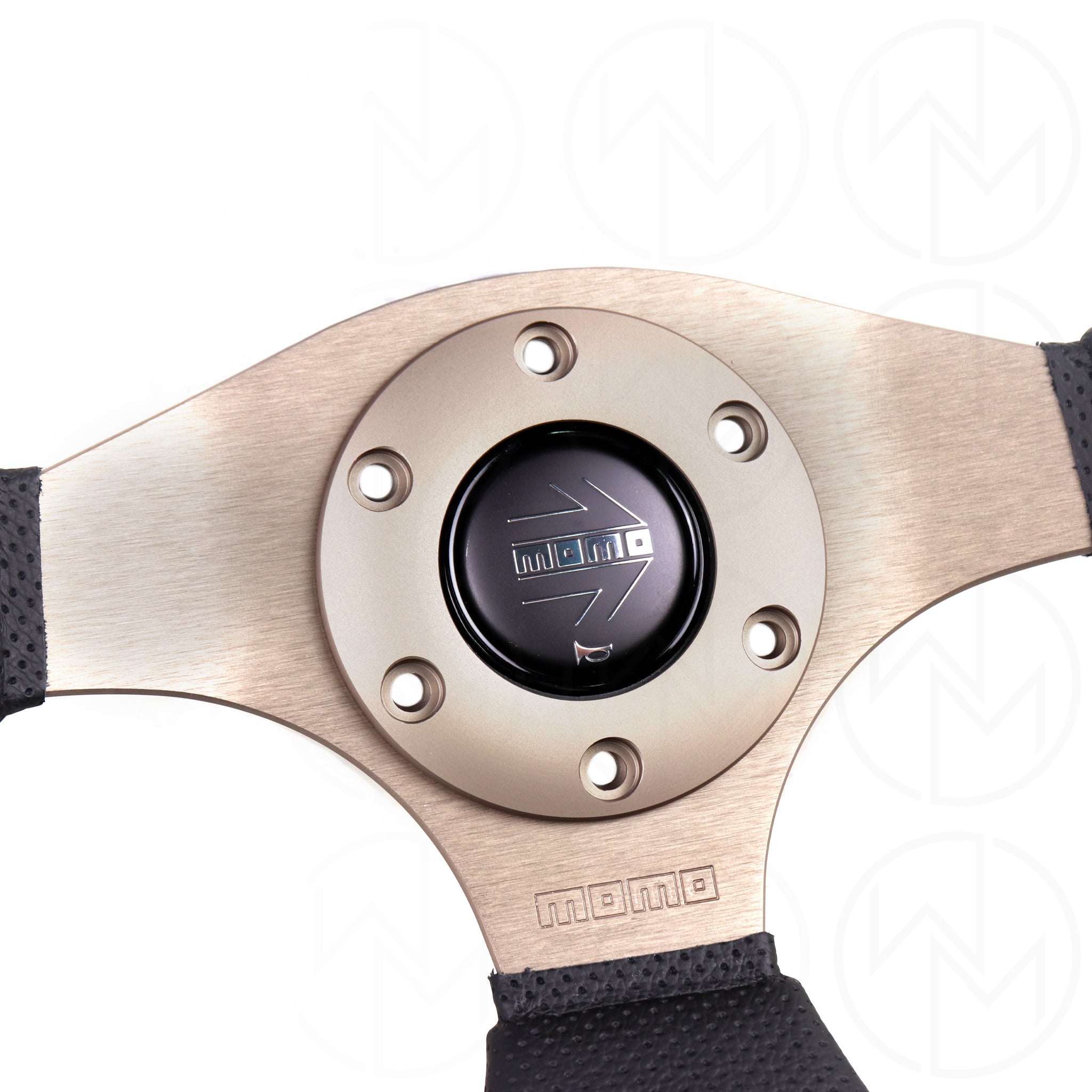 Momo Eagle Steering Wheel - 350mm Leather Combo w/Anthracite Spokes