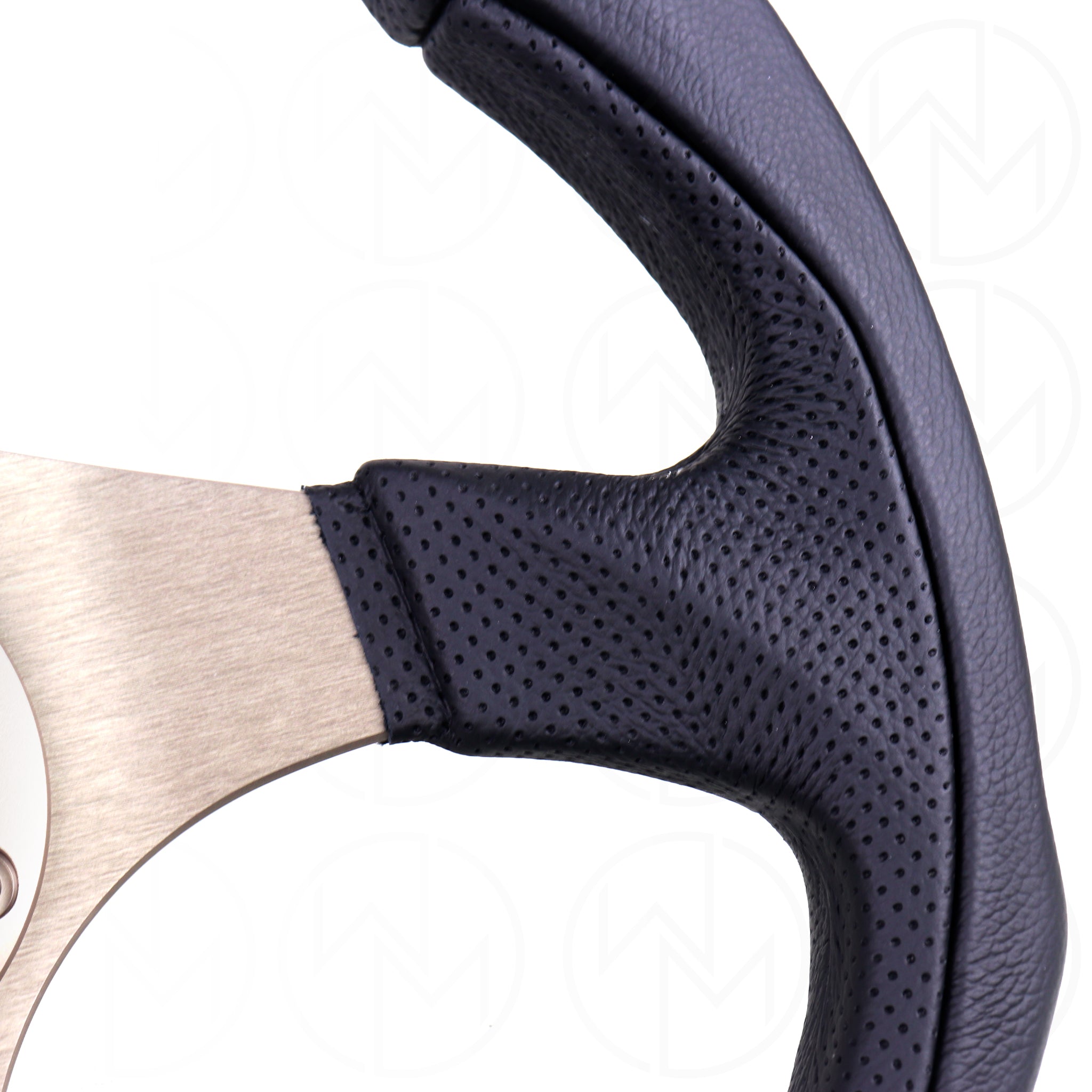 Momo Eagle Steering Wheel - 350mm Leather Combo w/Anthracite Spokes