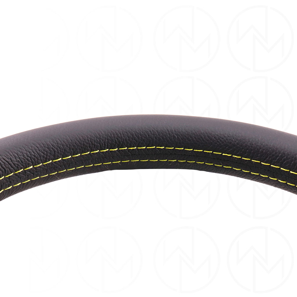 Momo Monte Carlo Steering Wheel - 350mm Leather w/Yellow Stitch