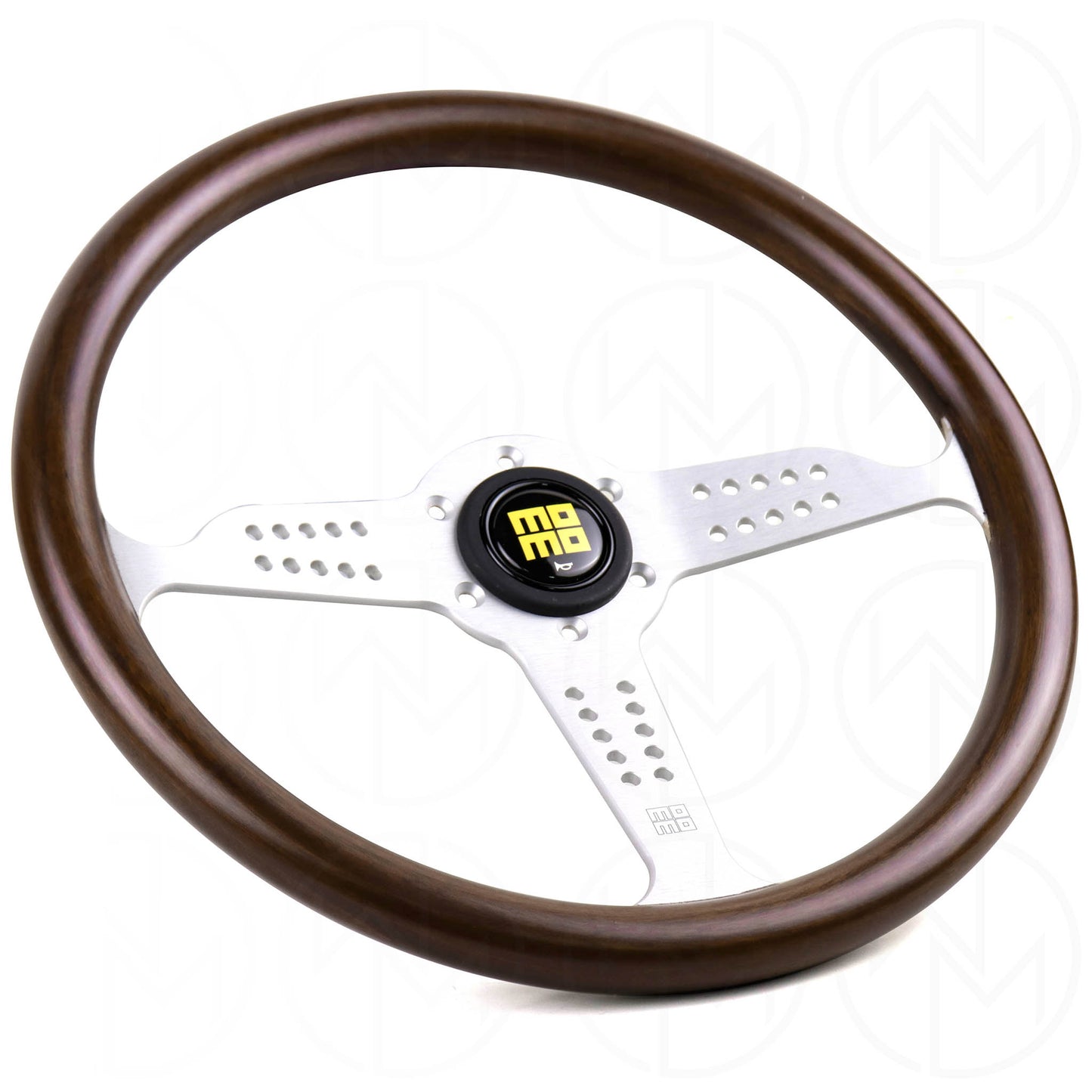 Momo Super Grand Prix Heritage Line Steering Wheel - 350mm Wood w/ Brushed Spoke