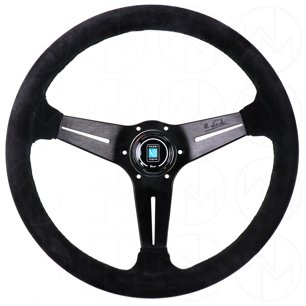 Nardi Sport Rally Deep Corn Steering Wheel - 350mm Suede w/ Black Stitch