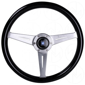 Nardi Marine Steering Wheel - 360mm Black w/Satin Spokes