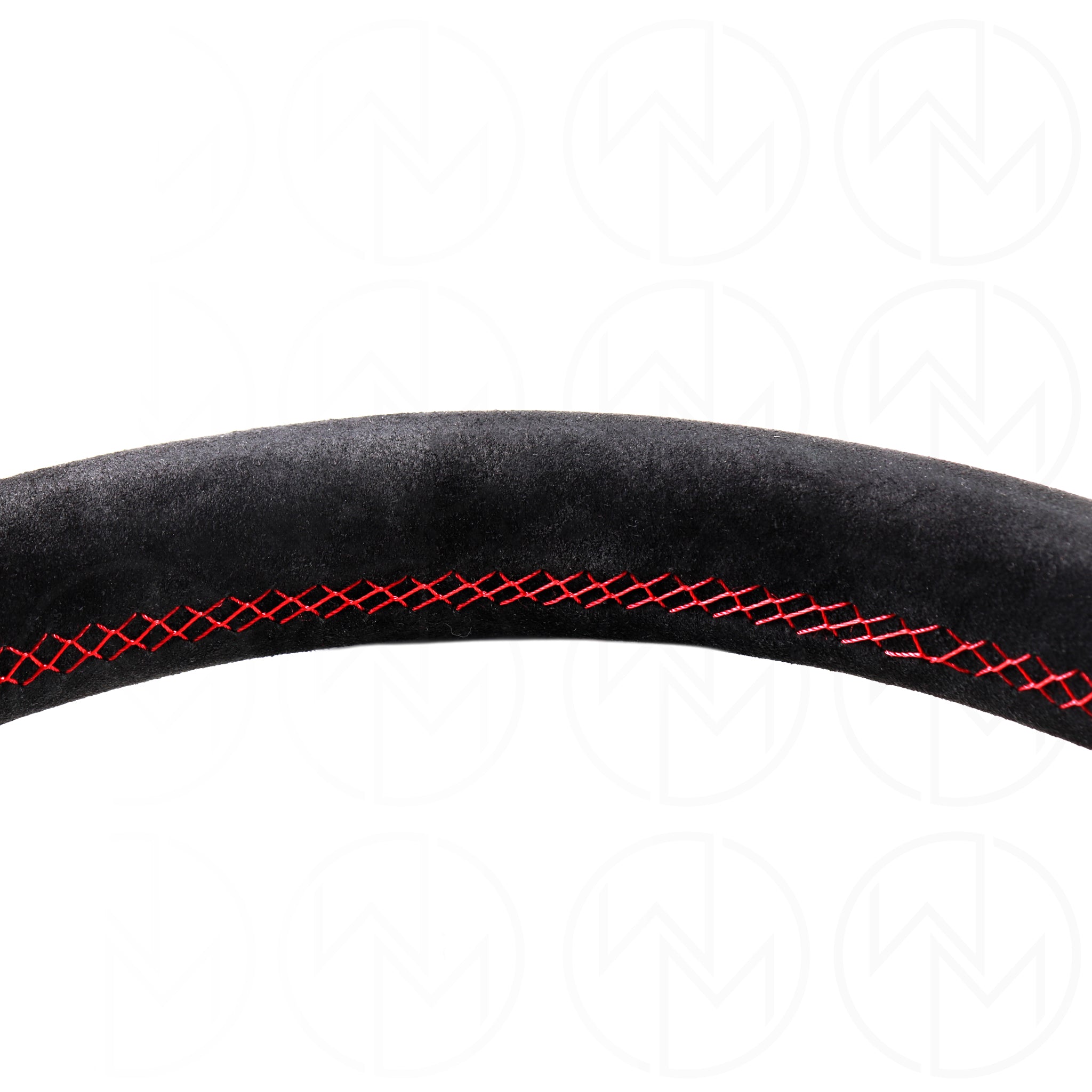 Personal Fitti Corsa Steering Wheel - 350mm Suede w/Red Stitch