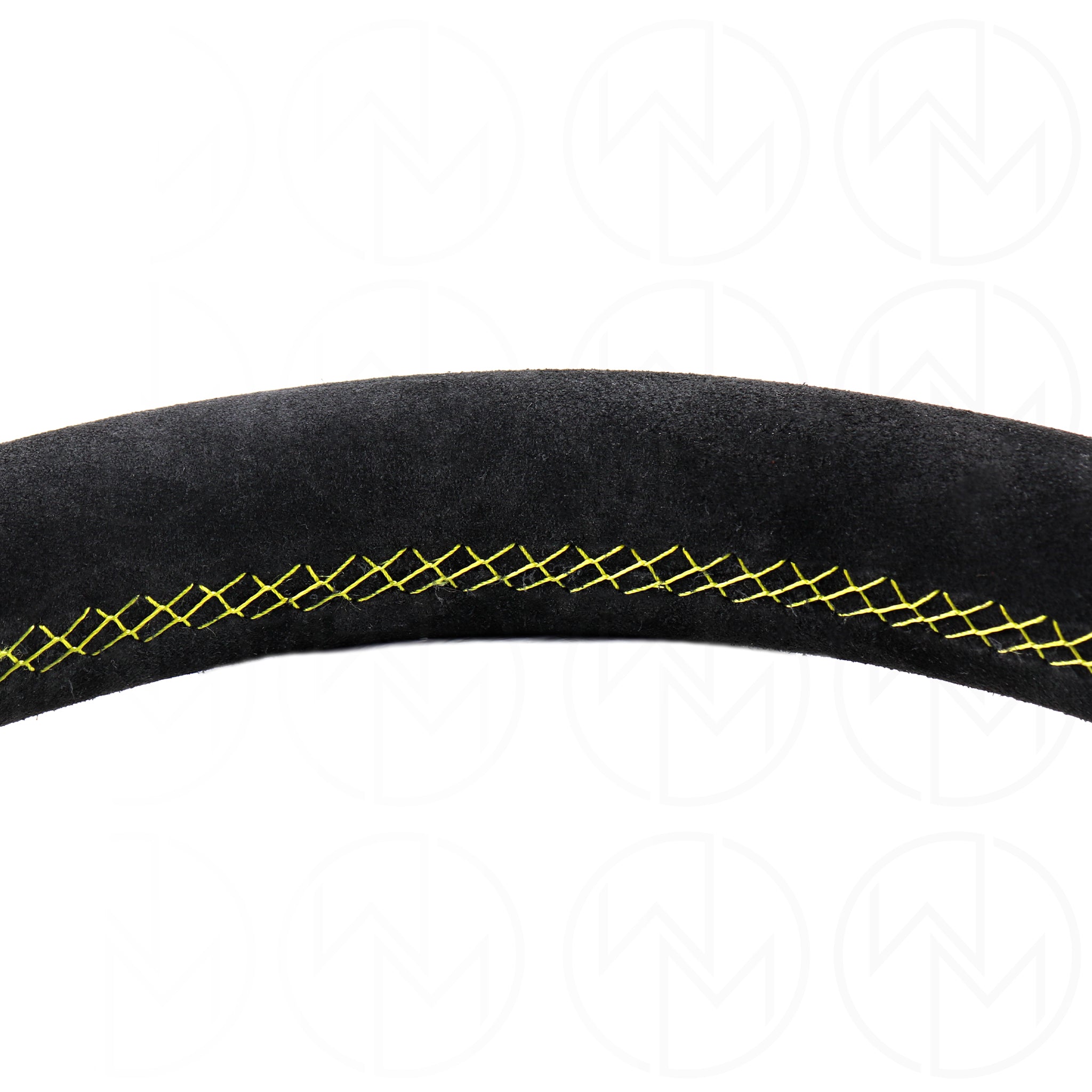 Personal Fitti Corsa Steering Wheel - 350mm Suede w/Yellow Stitch