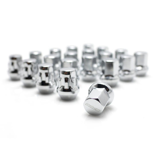 RAYS 17 Hex Lug Nuts and Lock Set - Silver