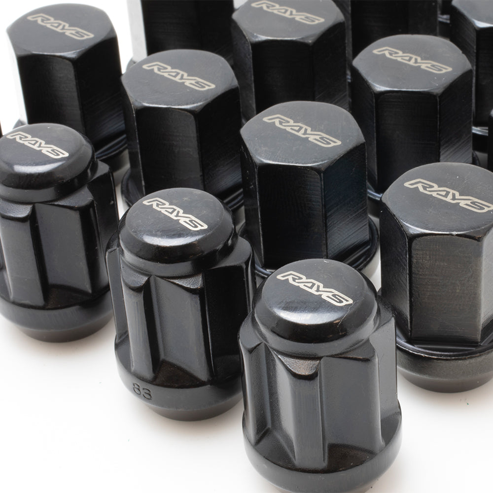 Rays 19 Hex Lug Nut & Lock Set - Black M14x1.50