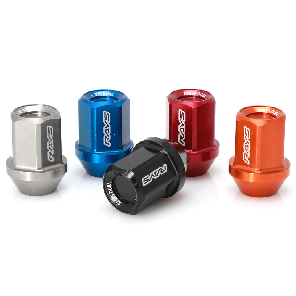 Rays L42 Dura-Nuts Straight Type Lug & Lock Set - M12x1.50 / M12x1.25