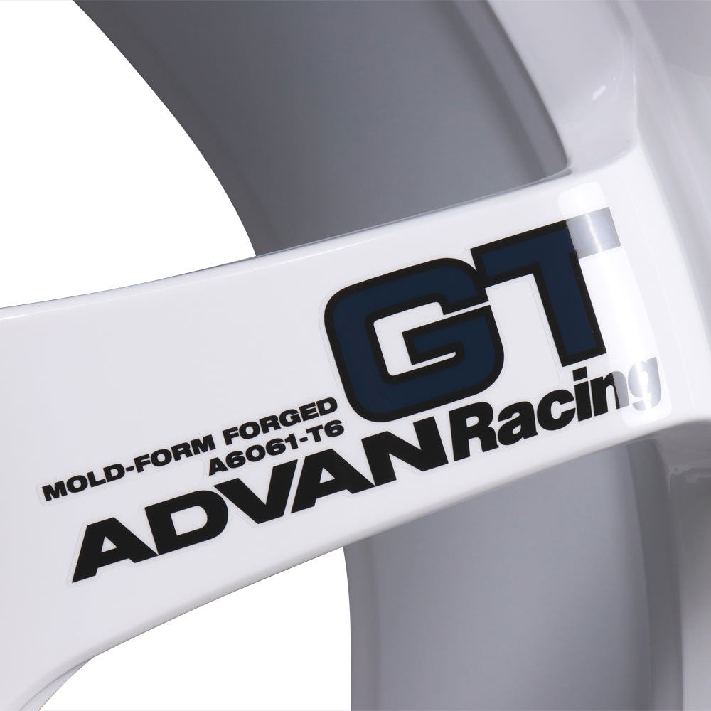 Advan Racing GT Wheels - Racing White - 18x9.5 / 5x120 / +35 - Wheel ...