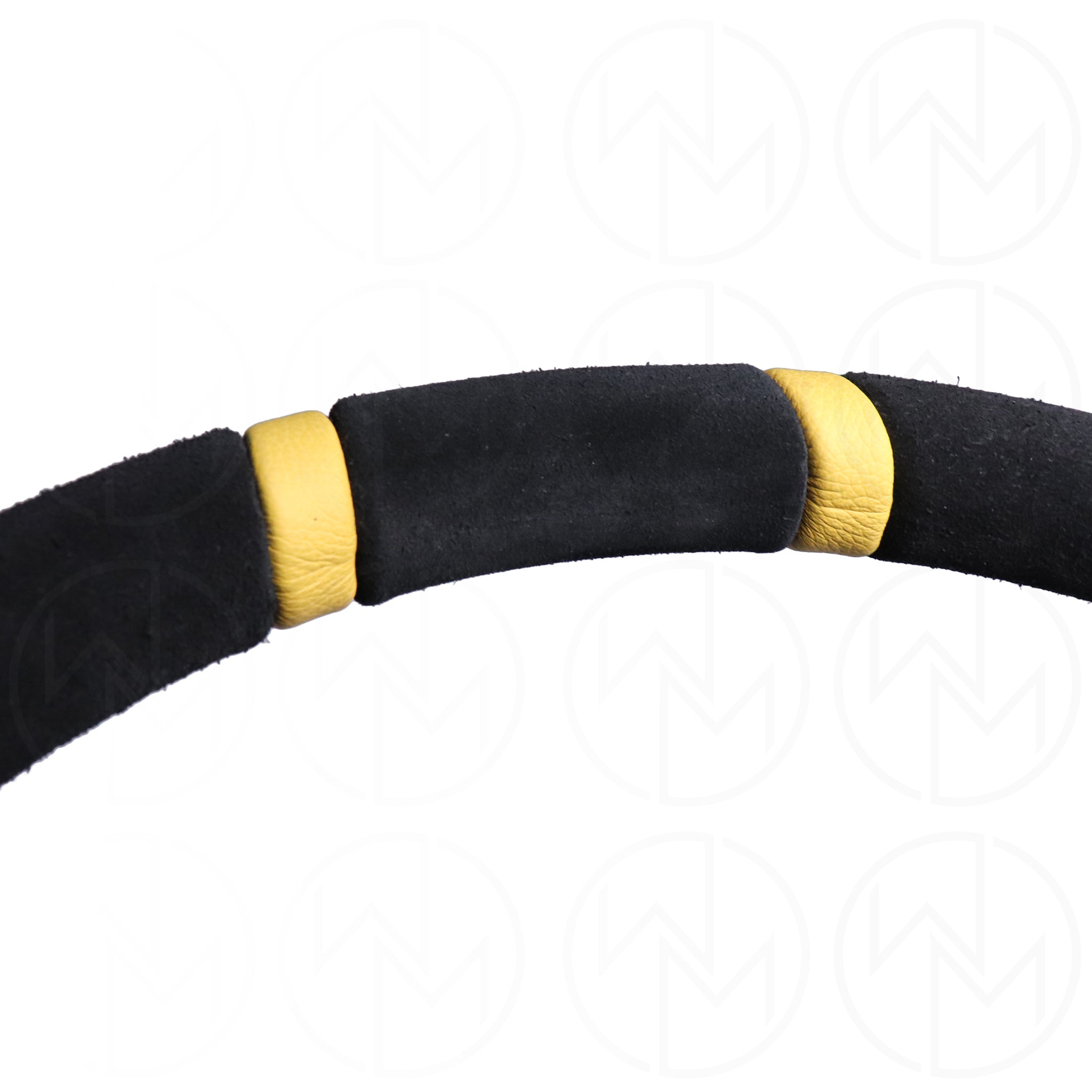 Momo Mod Drift Steering Wheel - 330mm Suede w/Yellow Center Stripes