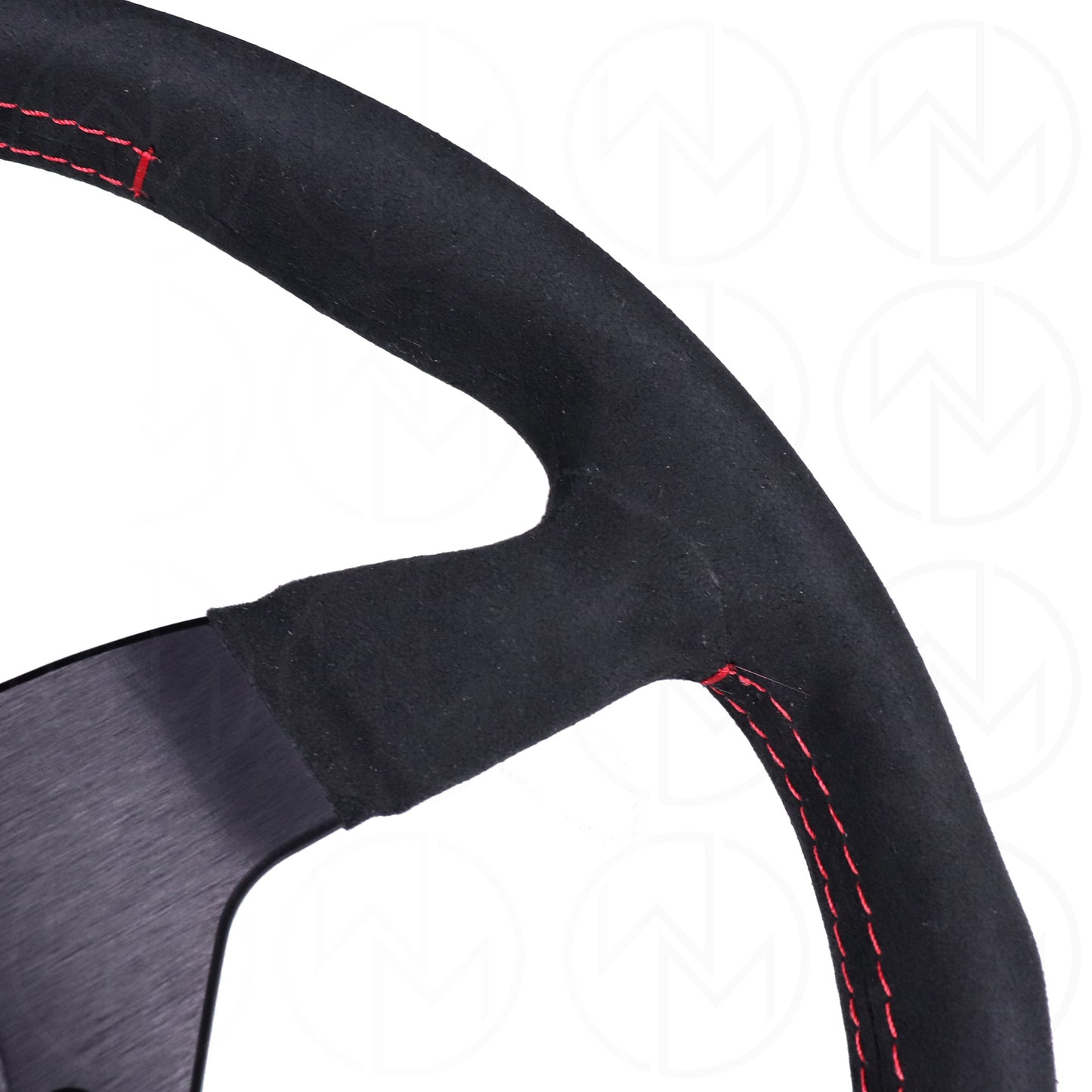 Momo Monte Carlo Steering Wheel - 350mm Alcantara w/Red Stitch