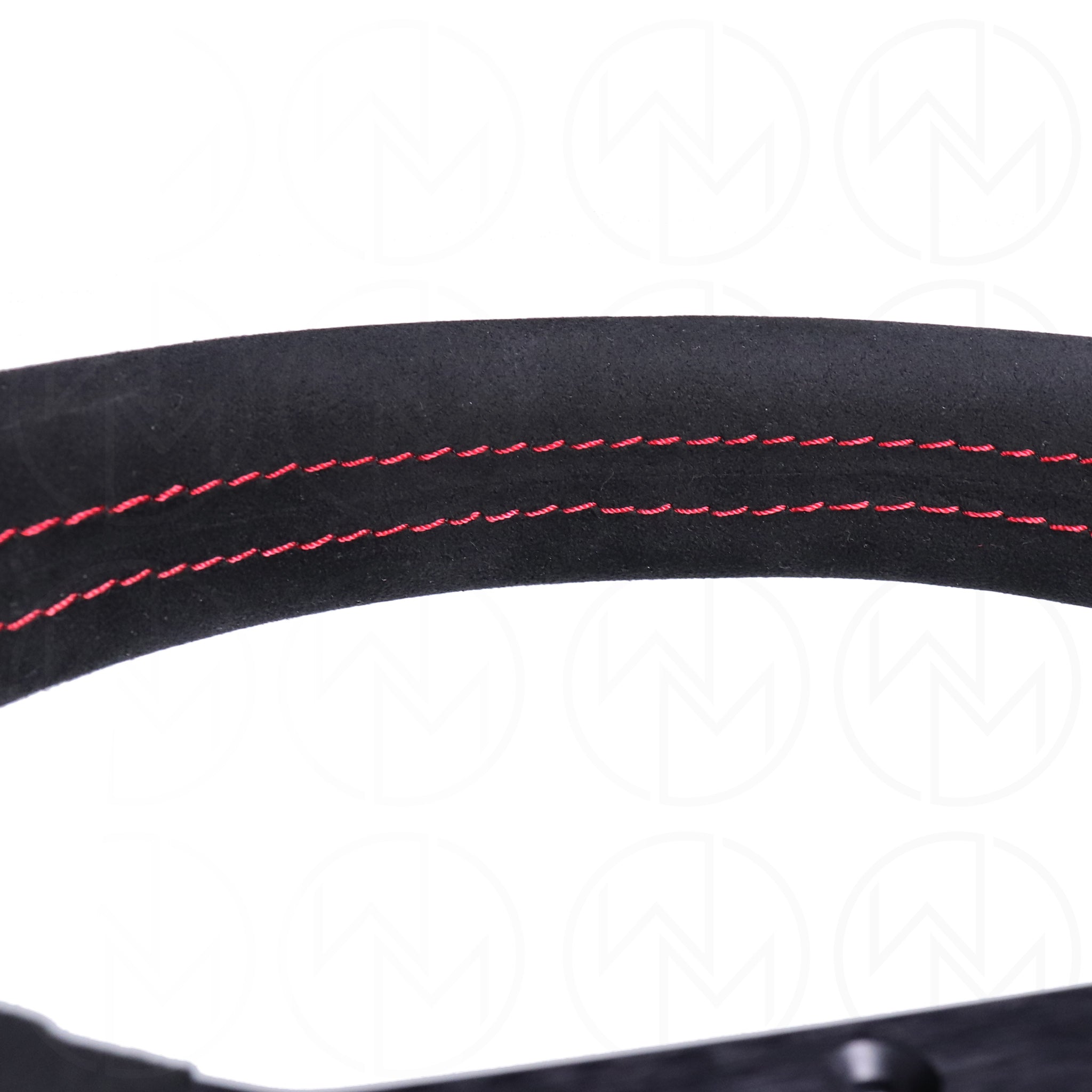 Momo Monte Carlo Steering Wheel - 320mm Alcantara w/Red Stitch