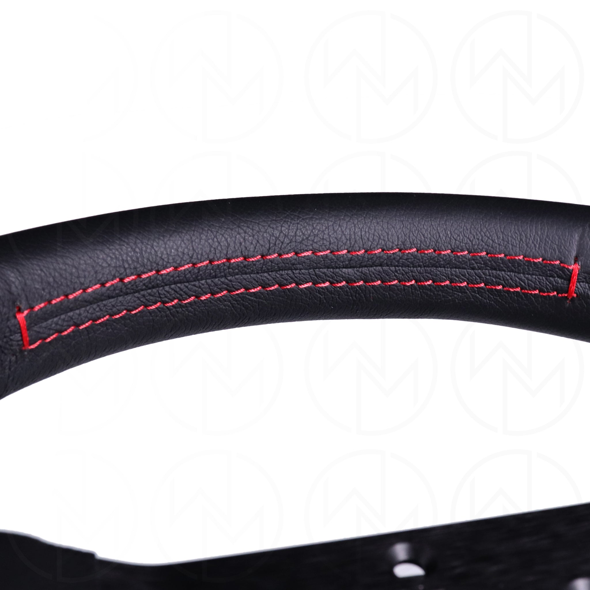 Momo Monte Carlo Steering Wheel - 350mm Leather w/Red Stitch