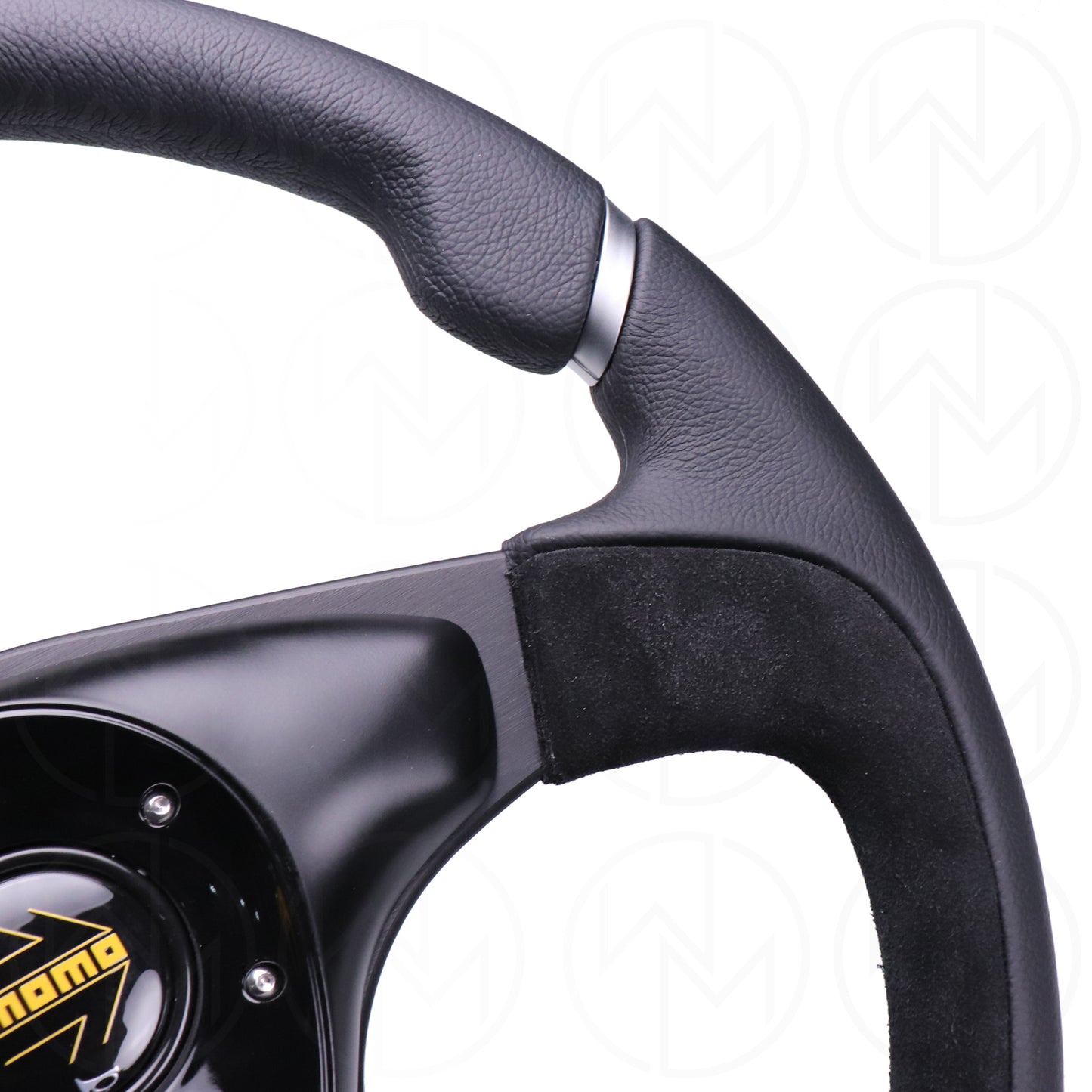 Momo Nero Steering Wheel - 350mm Leather Combo