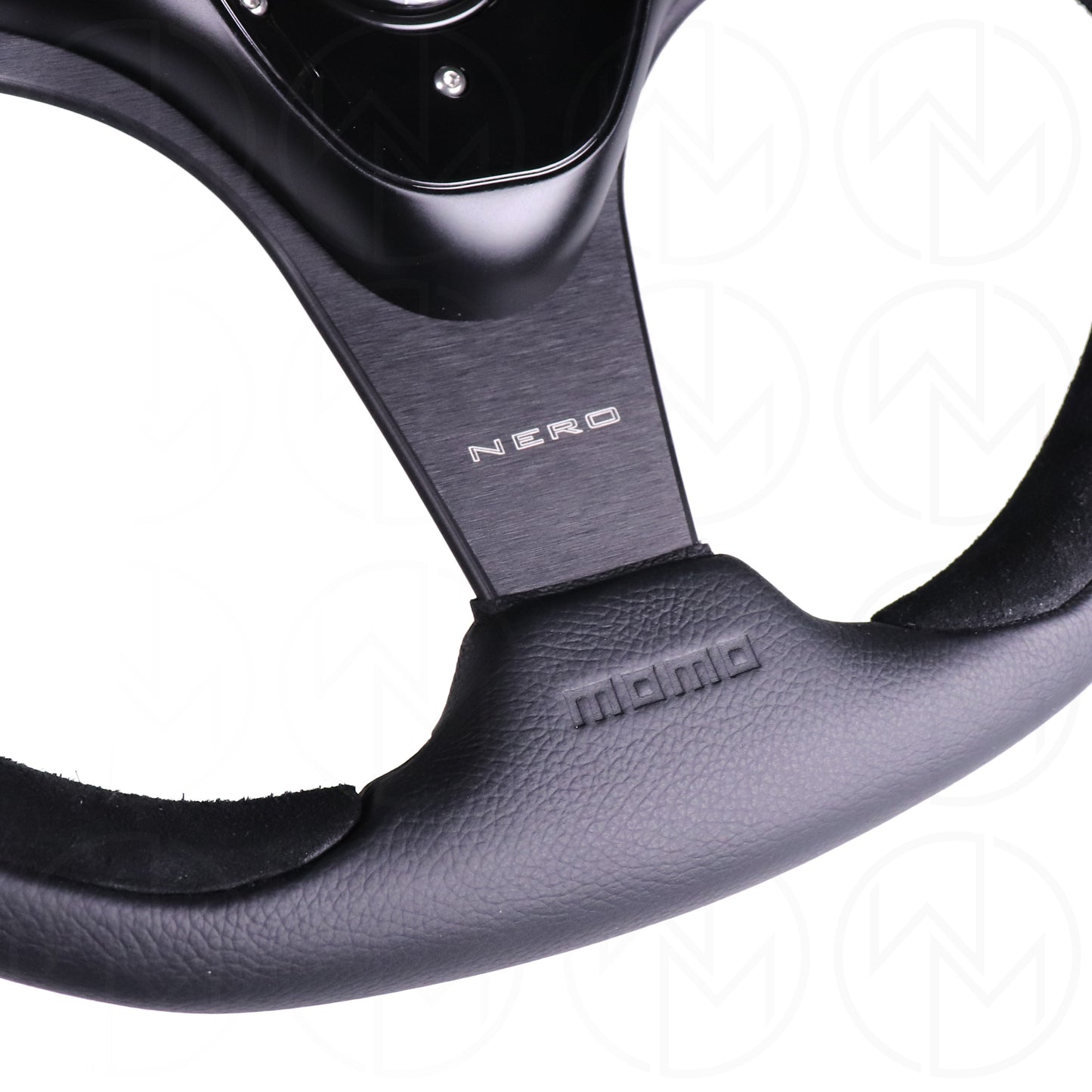 Momo Nero Steering Wheel - 350mm Leather Combo