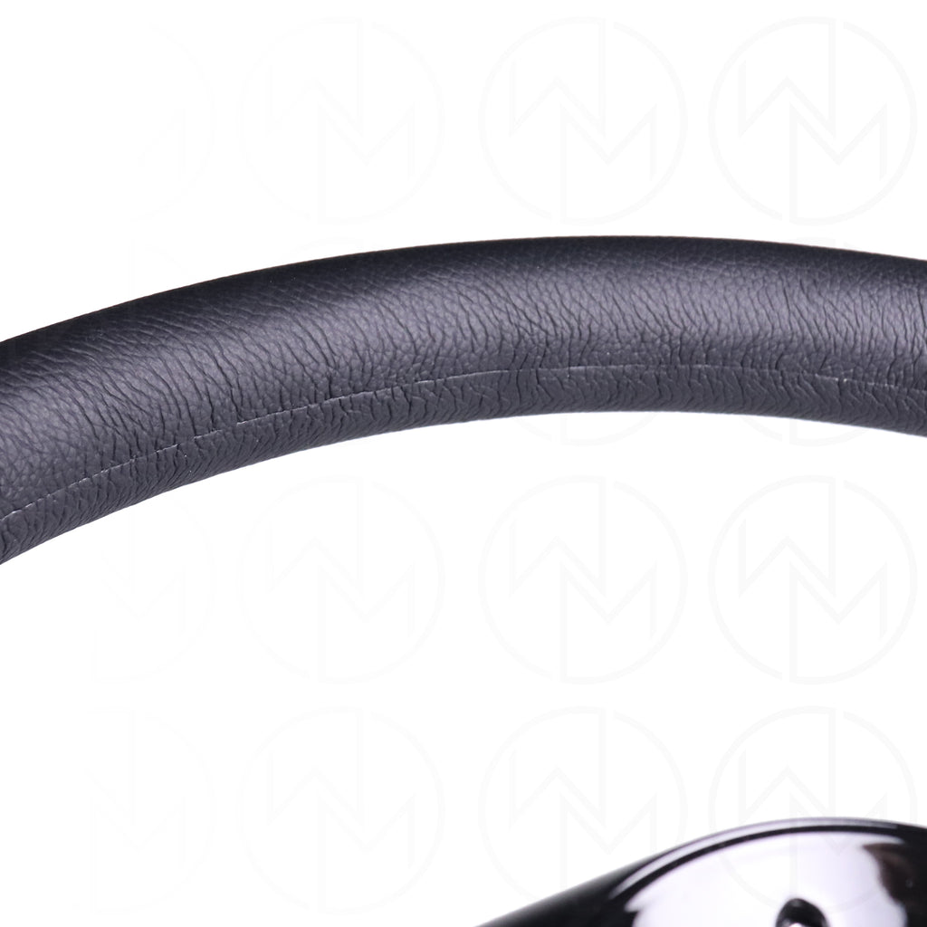 Momo Nero Steering Wheel - 350mm Leather Combo