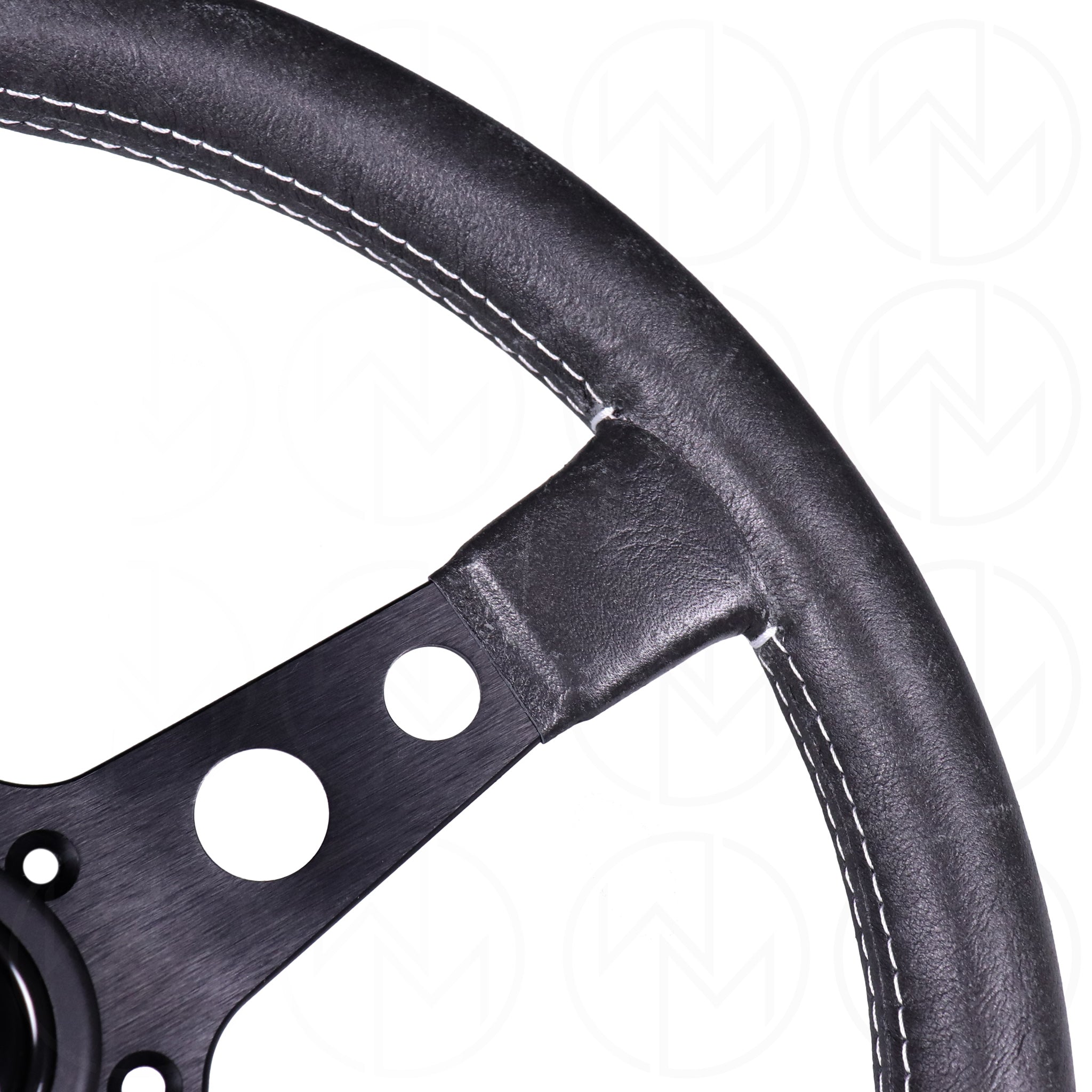 Momo Prototipo Heritage Line Steering Wheel - 350mm Leather w/Black Spokes