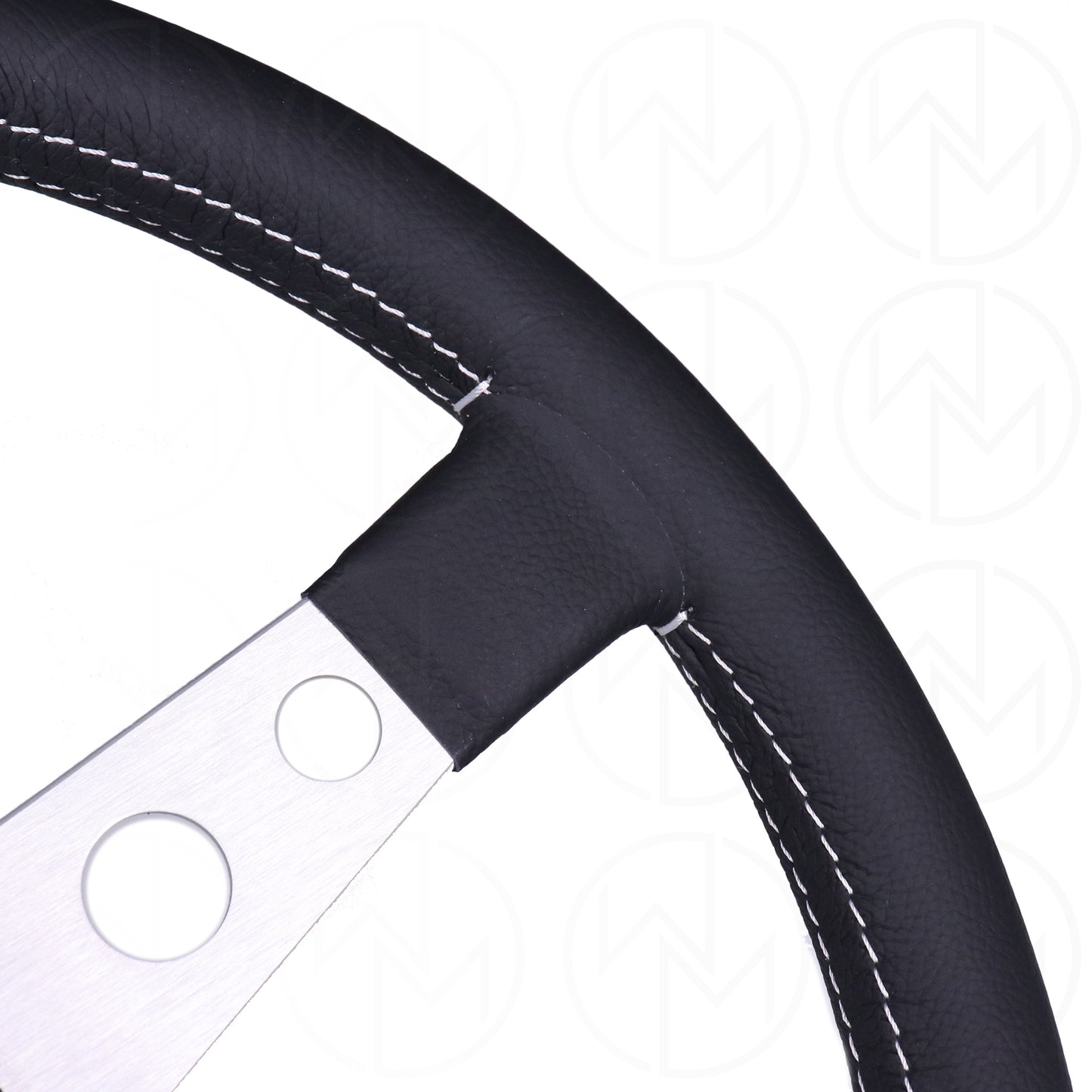 Momo Prototipo Steering Wheel - 350mm Leather w/Silver Spokes