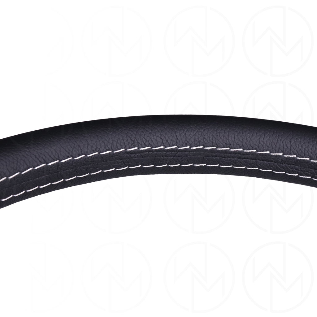 Momo Retro Steering Wheel - 360mm Leather w/Silver Spokes