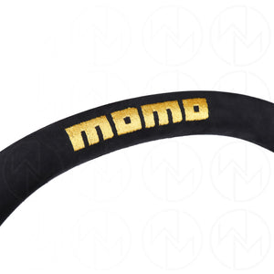 Momo Trek Steering Wheel - 350mm Leather Combo w/Embroidery
