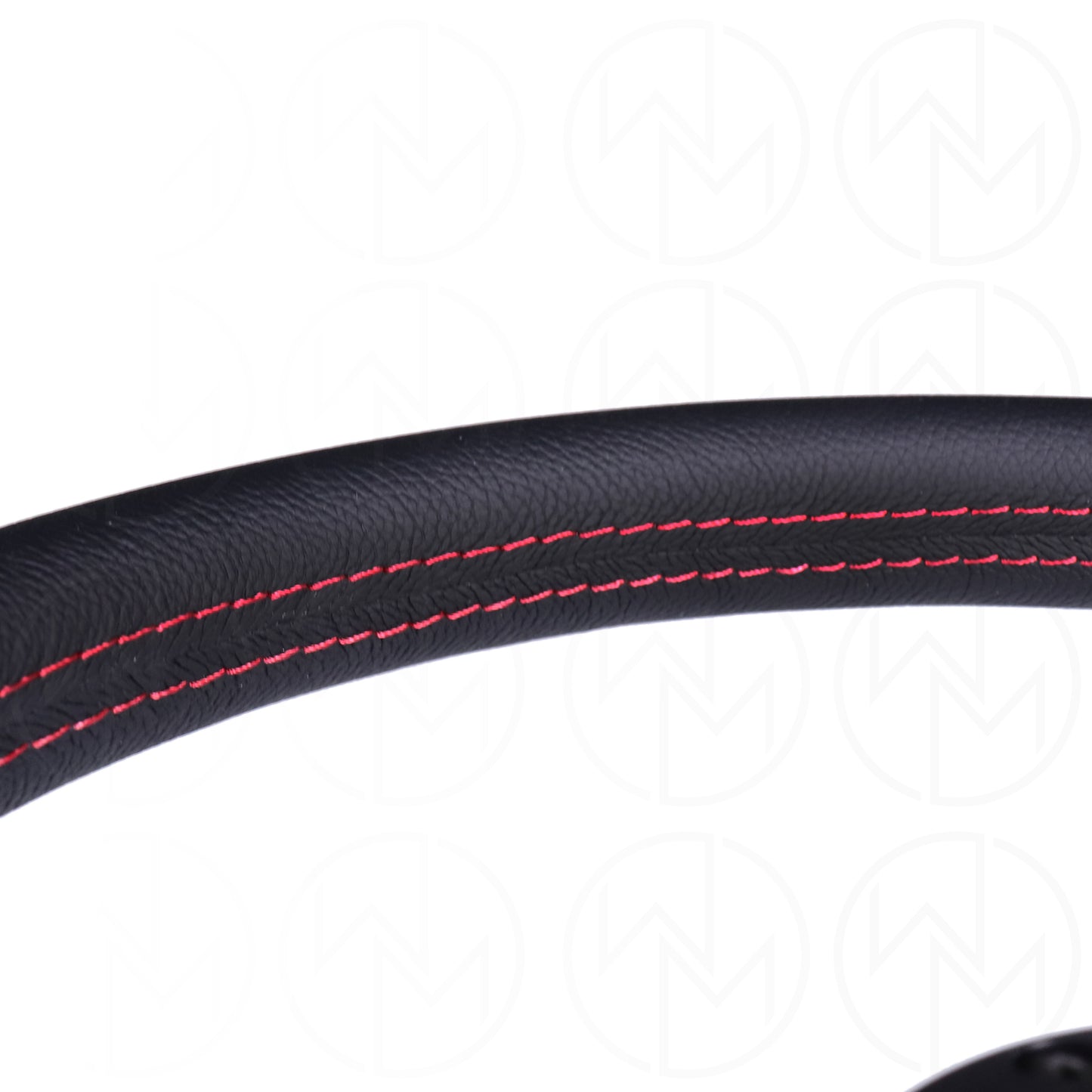 Momo Tuner Steering Wheel - 320mm Leather w/Red Stitch