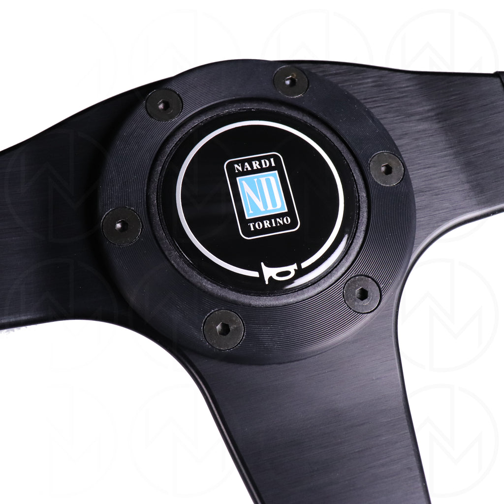 Nardi Challenge Steering Wheel - 350mm Combo Leather w/Black Stitch