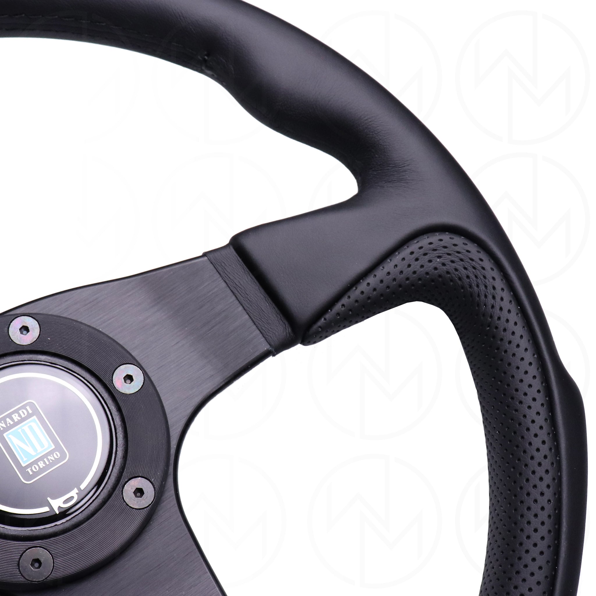 Nardi Challenge Steering Wheel - 350mm Combo Leather w/Black Stitch