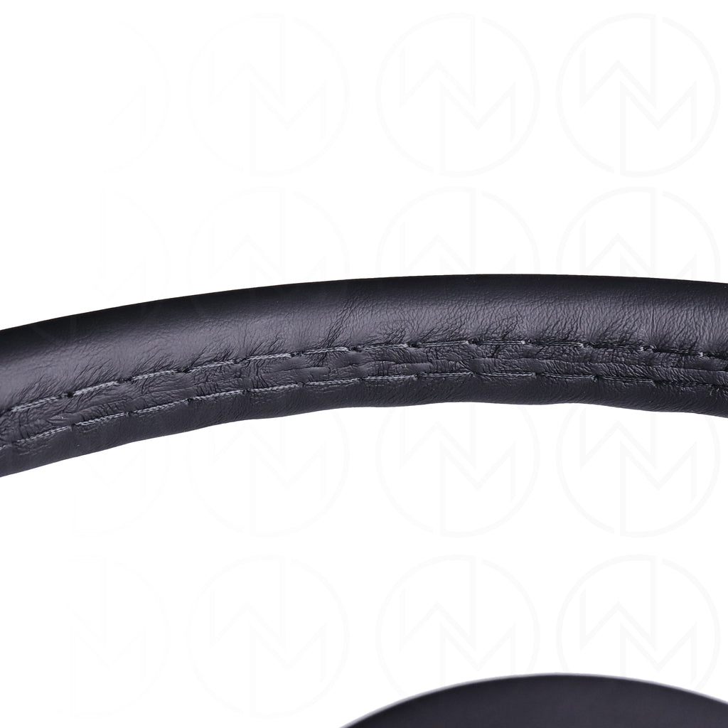 Nardi Classic Steering Wheel - 365mm Leather w/Black Spoke & Leather Ring and Black Stitch