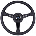 Nardi Classic Steering Wheel - 365mm Leather w/Black Spoke & Leather Ring and Black Stitch