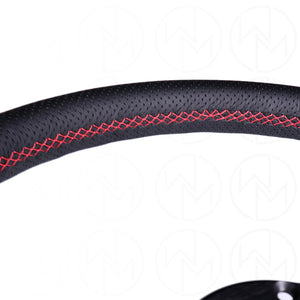 Nardi Classic Steering Wheel - 330mm Perforated Leather w/Red Stitch