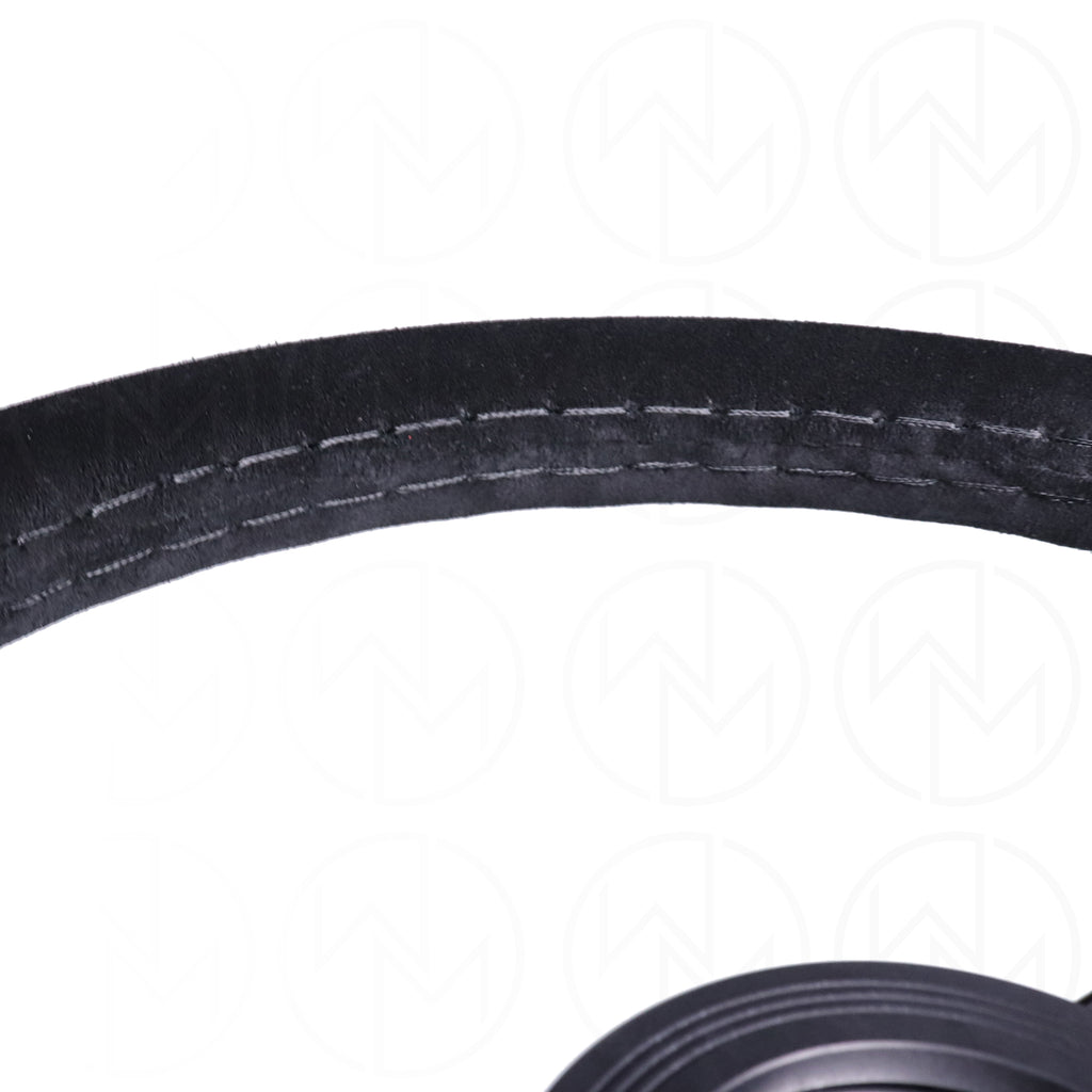 Nardi Classic Steering Wheel - 360mm Suede w/Black Spoke & Ring and Black Stitch