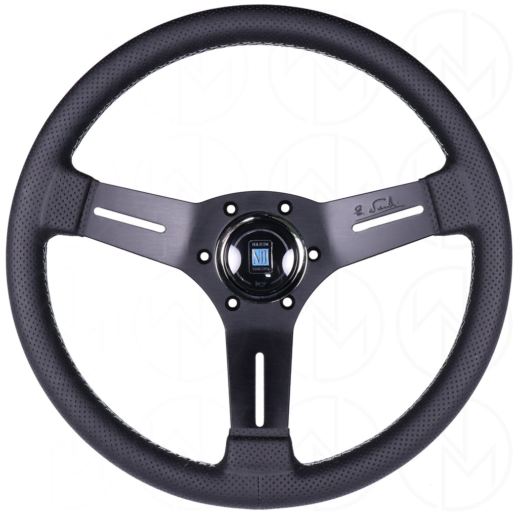 Nardi Competition Steering Wheel - 330mm Perforated Leather w/Grey Stitch